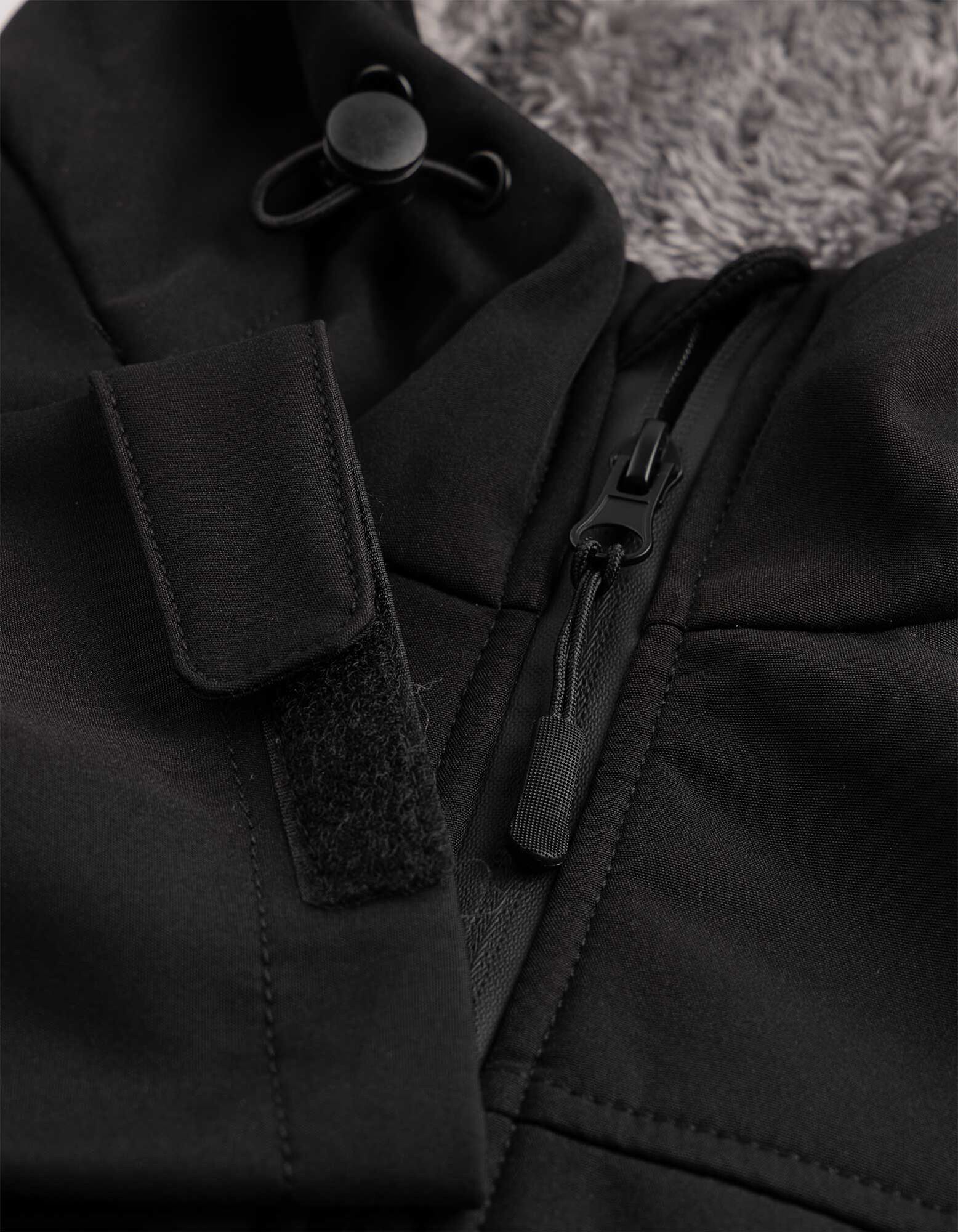 Parka - Poches plaqu&eacute;es - noir