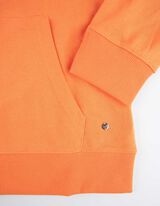 Tepláková bunda - Kapucňa s tunelovým sťahovaním - oranzova