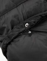 Dygsniuota liemenė - Gaubtas - juodas