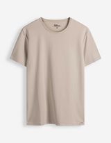 T-Shirt - einfarbig - Beige