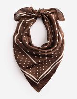 Sjaaltje - Polkadots - bruin