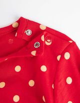 Tričko s dlhými rukávmi - Minnie Mouse - cervena