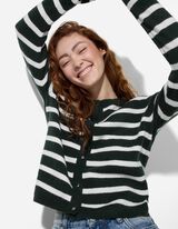 Cardigan - Knopfleiste - grün