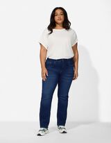 Jeans - Buzunare pentru m&acirc;ini - Albastru inchis