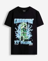Tričko - Minecraft - Čierna