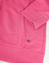 Felpa aperta - Cappuccio con coulisse - rosa fucsia