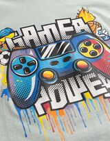 Shirt - Voorkantprint - turkoois