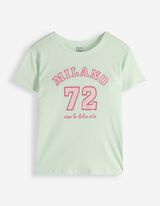 T-Shirt - Frontprint - hellgr&uuml;n