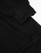 Felpa aperta - Cappuccio - nero