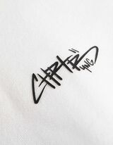 Majica s kapuljačom - Oversized Fit - bijela