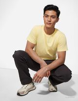 T-Shirt - einfarbig - hellgelb