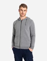 Sportska majica sa zatvaračem - Kapuljača - siva