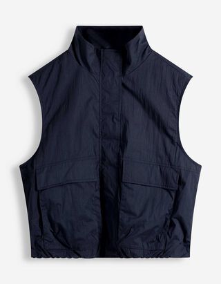 Vest - Oversized Fit - tumesinine