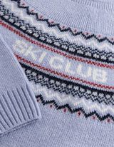 Pullover - Schriftzug - Hellblau