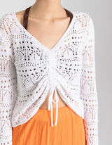 Strickjacke - Lochstrick