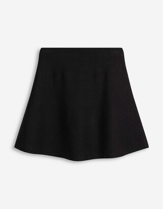 Rock in A-Linie - Knielang - schwarz