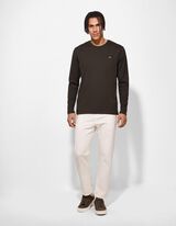 Langarmshirt - einfarbig - dunkelgr&uuml;n