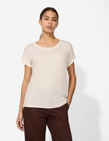 T-shirt - Viscosemix - wit