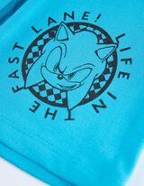 Set de tricou și șorturi - Sonic - Alb