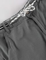 Kratke hlače - Lanena me&scaron;anica - zelena