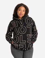 Kapucnis felső - Zsinóros kapucni - fekete