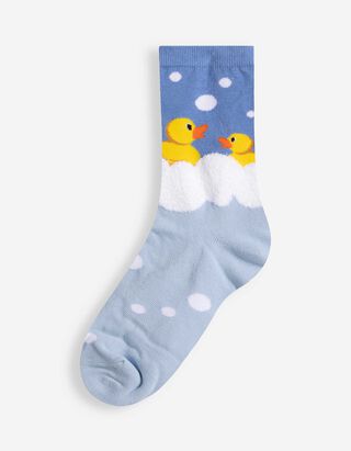 Socken - Allover-Muster - hellblau