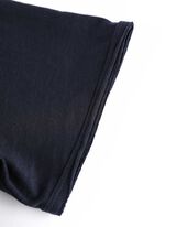 T-shirt - dekolt serafino - ciemny niebieski