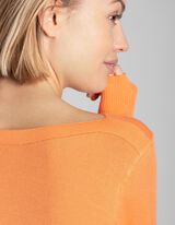 Pul&oacute;ver - Visk&oacute;zov&aacute; zmes - oranzova