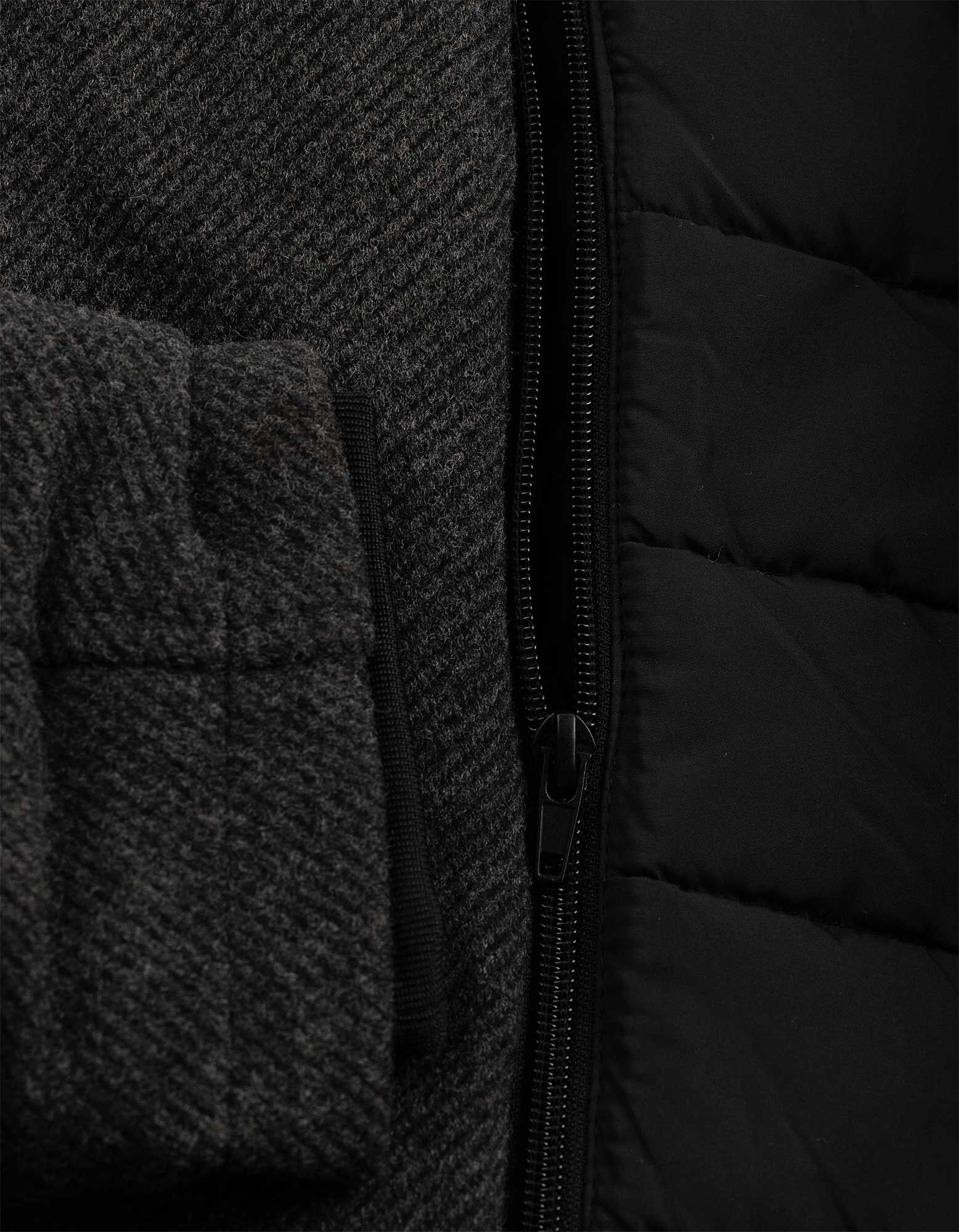 Cappotto - Effetto lana - Grigio scuro