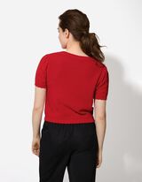 Strickshirt - Strick - rot