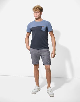 Shorts - Fixierter Beinumschlag - dunkelblau