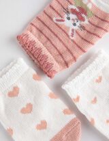 Sportske čarape - 3 u pakovanju - bela