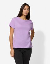 Tričko - Kulat&yacute; v&yacute;střih - lila