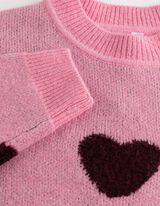 Pullover - Herzen - Pink