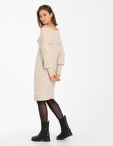 Pletena haljina - Karmen izrez - bez