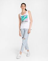 Top - Podalj&scaron;ana hrbtna stran - belo