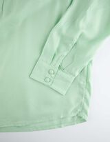 Bluza - LENZING™ ECOVERO™ - svetlo-zelena