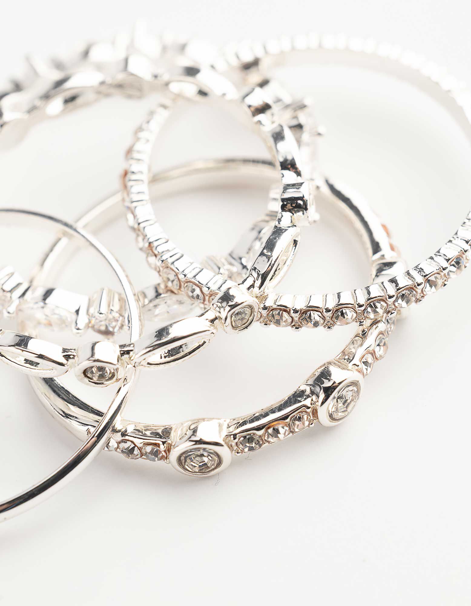 Ring - 5er-Pack - Silber