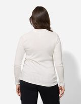 Umstandsshirt - Hemdkragen - weiß