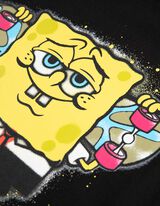 Póló - SpongyaBob Kockanadrág - fekete