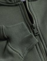 Sweatjacke - Fleece - dunkelgr&uuml;n