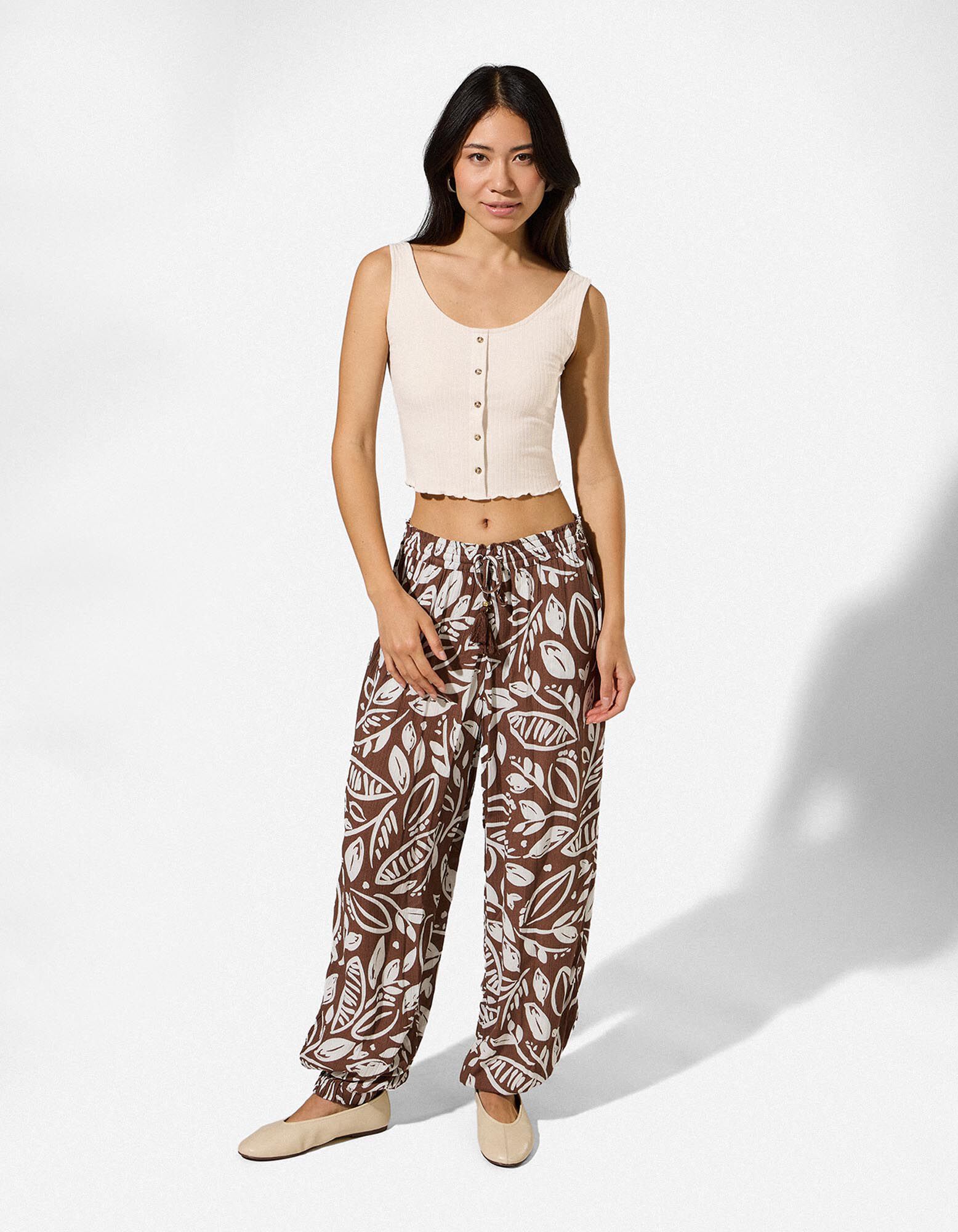 Top - Viskose-Mix - Beige