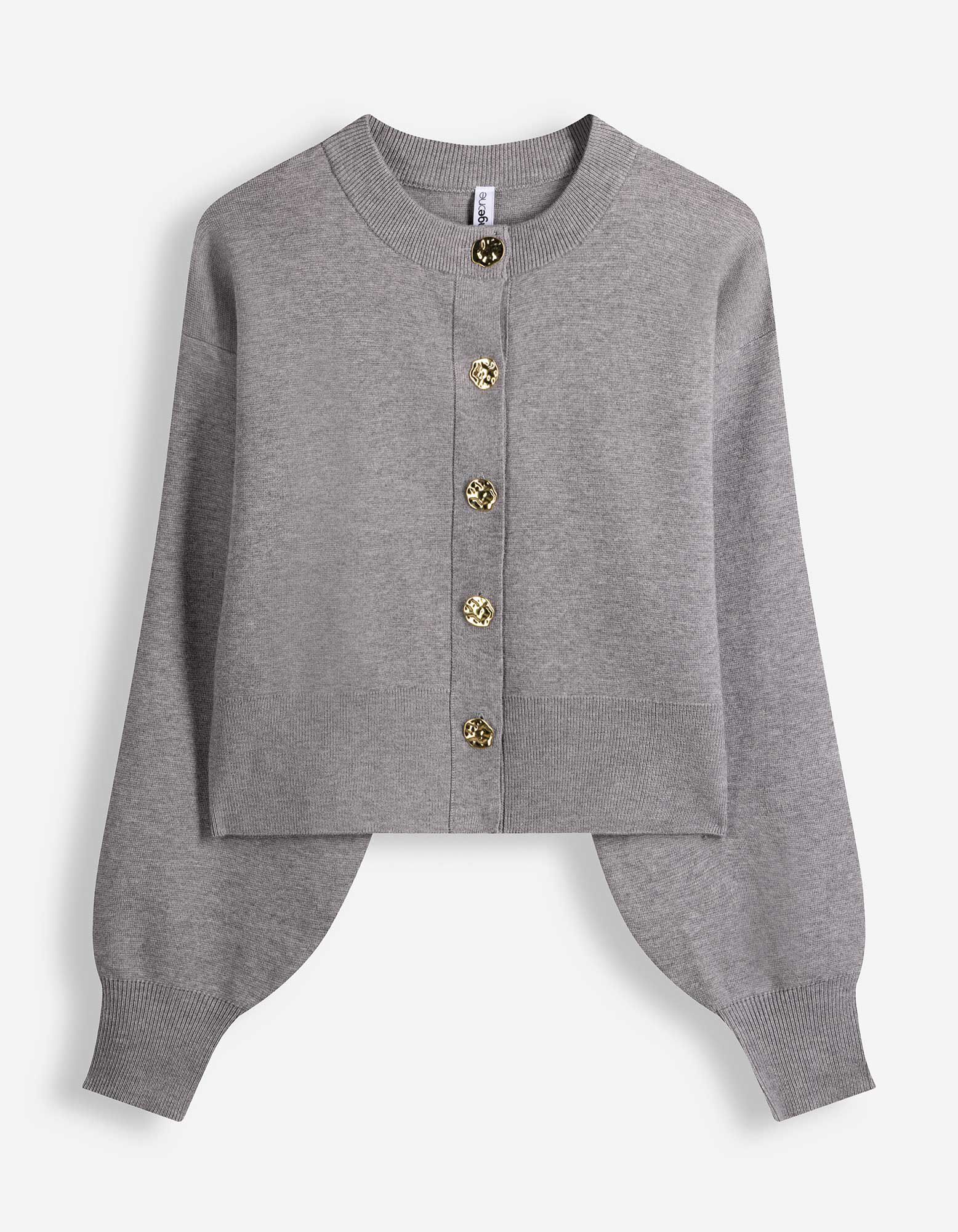 Vest - Knoopsluiting - grijs