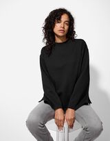 Mâneci largi - Negru