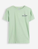 Souprava  tričko a kalhoty - Spadl&aacute; ramena - Světle zelen&aacute;