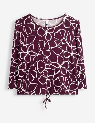 Tricou - Detaliu cu noduri - Mov