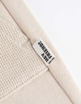 Pantaloni jogging - Buzunare patch - Alb