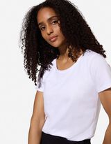 T-Shirt - Stretchanteil - Wei&szlig;