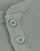 T-shirt - Patte de boutonnage - Vert clair