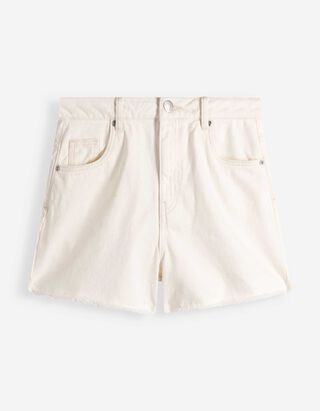 Jeansshorts - Denim - wei&szlig;